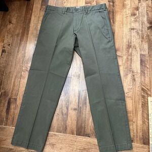 Gap Mens Straight Fit Khaki Chino Pants Green Size 36x30 Casual Dress Work